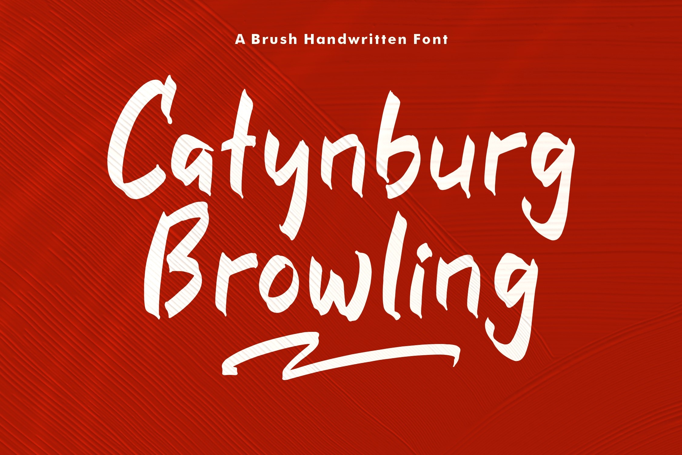 Пример шрифта Catynburg Browling Regular
