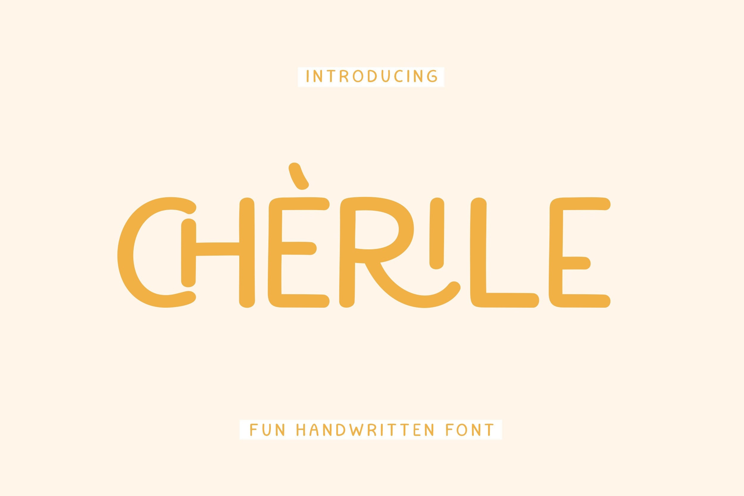Пример шрифта Cherile