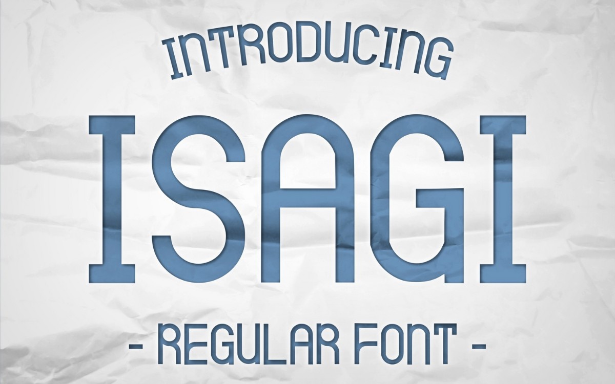 Пример шрифта Isagi
