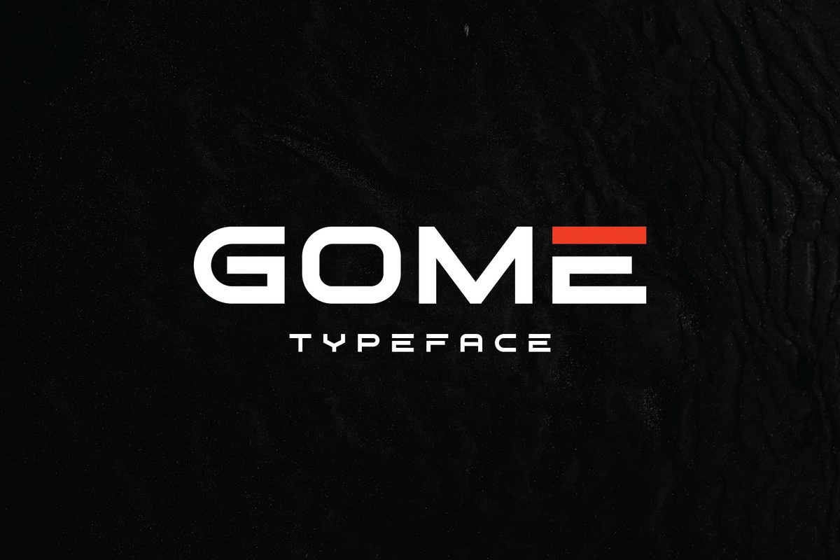 Пример шрифта Gome