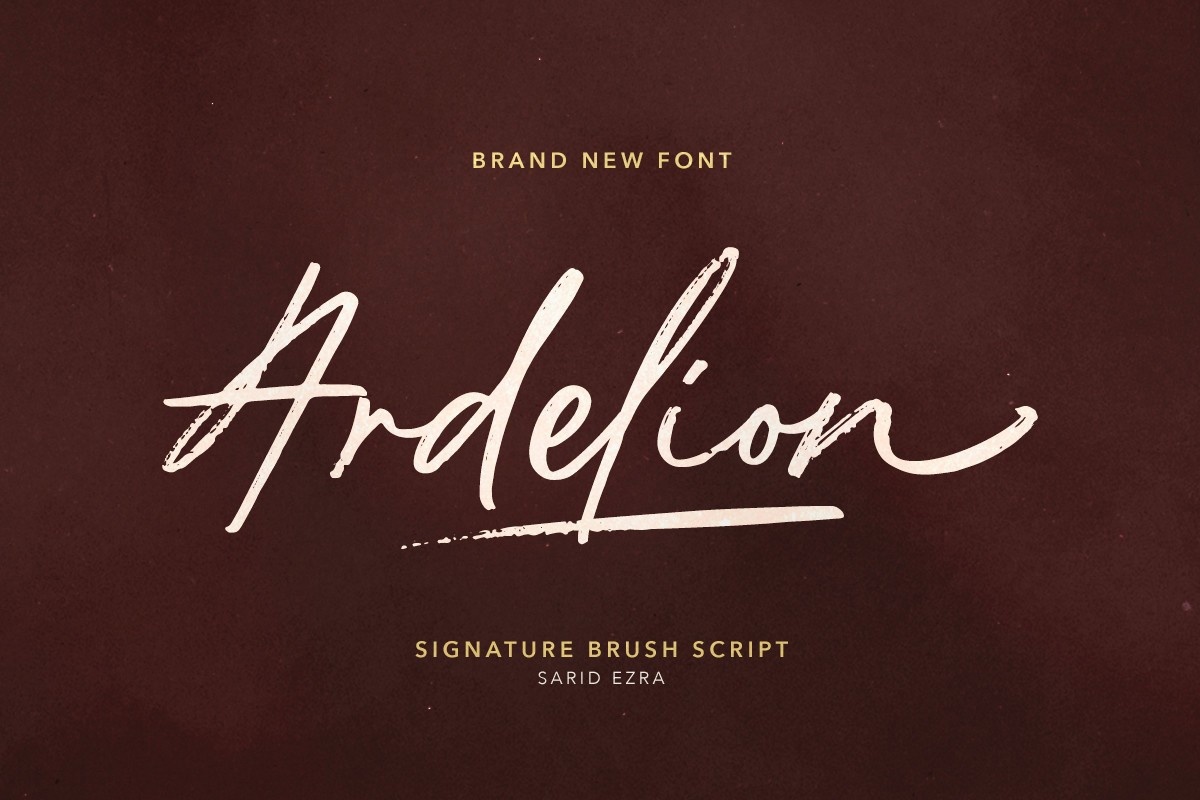 Пример шрифта Ardelion