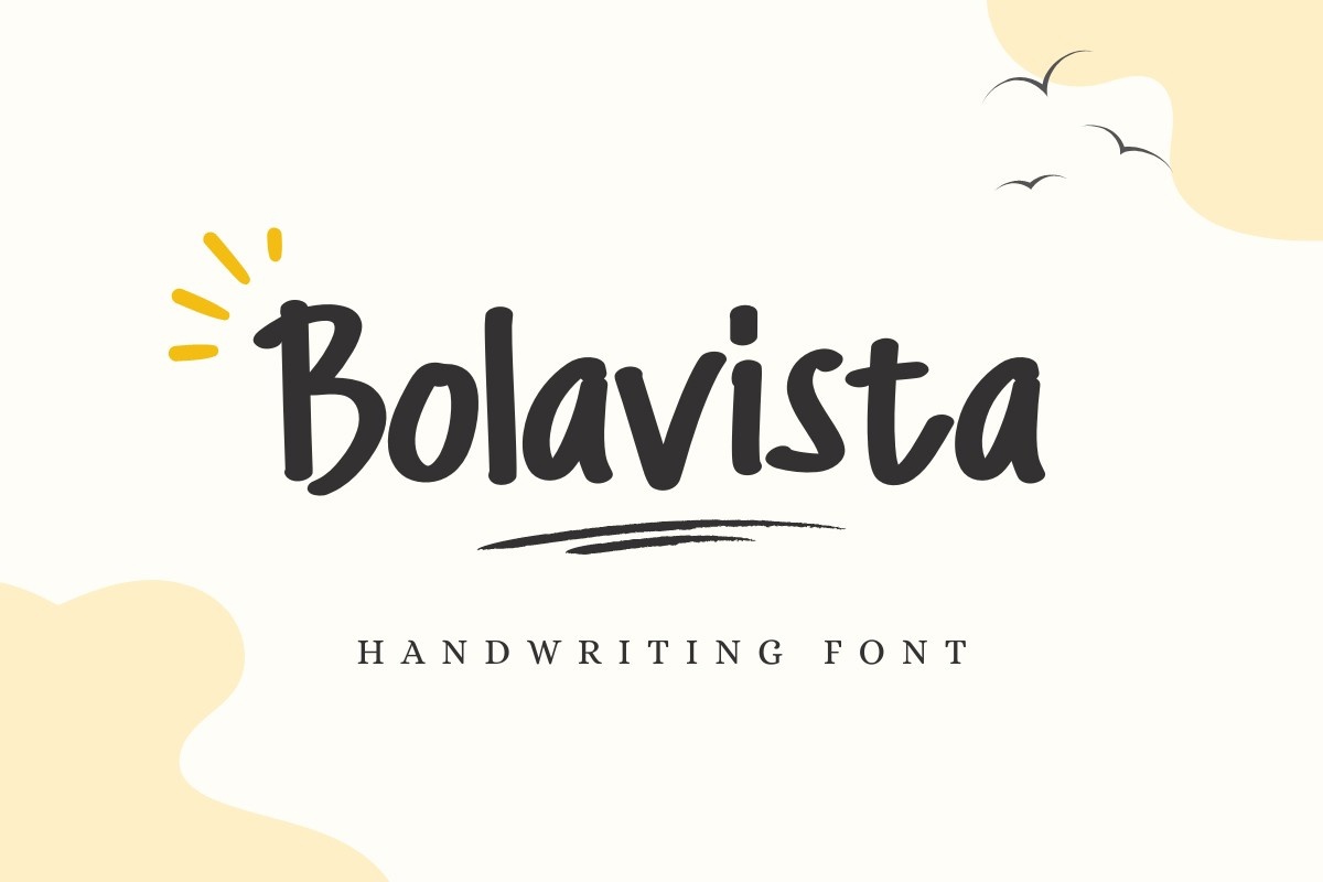Пример шрифта Bolavista