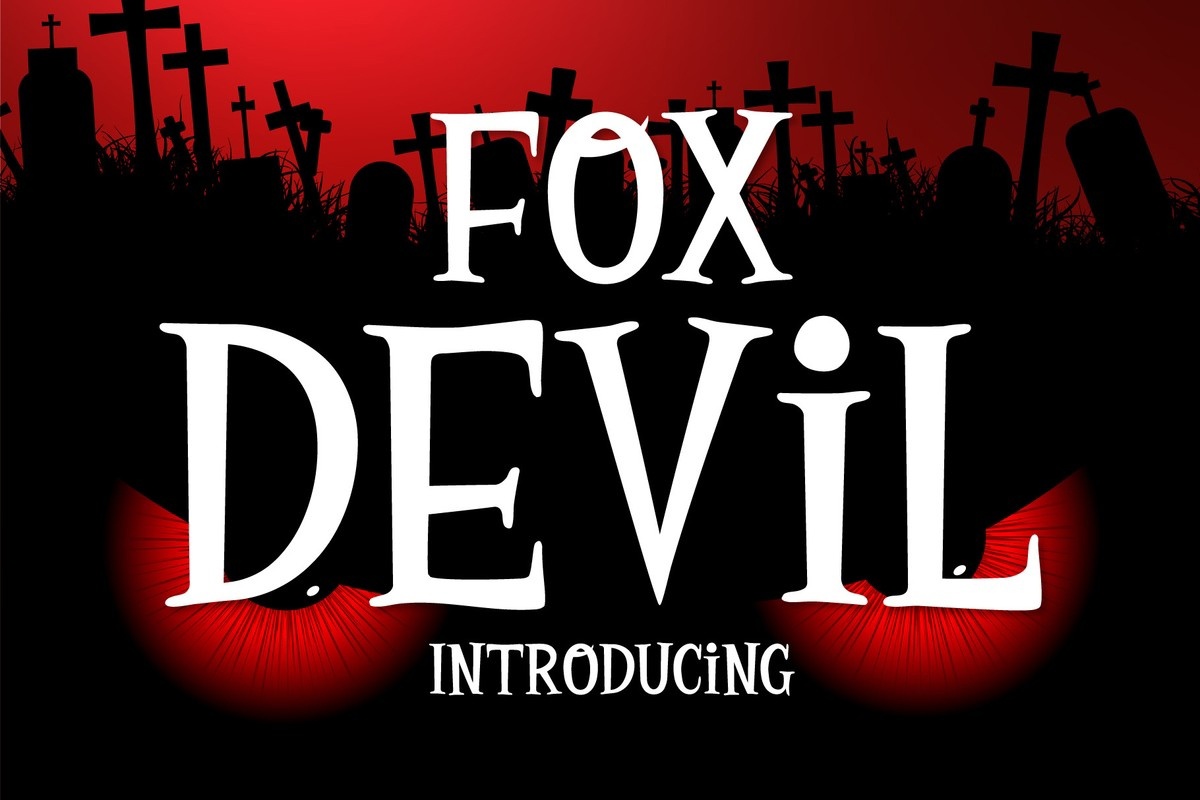 Пример шрифта Fox Devil