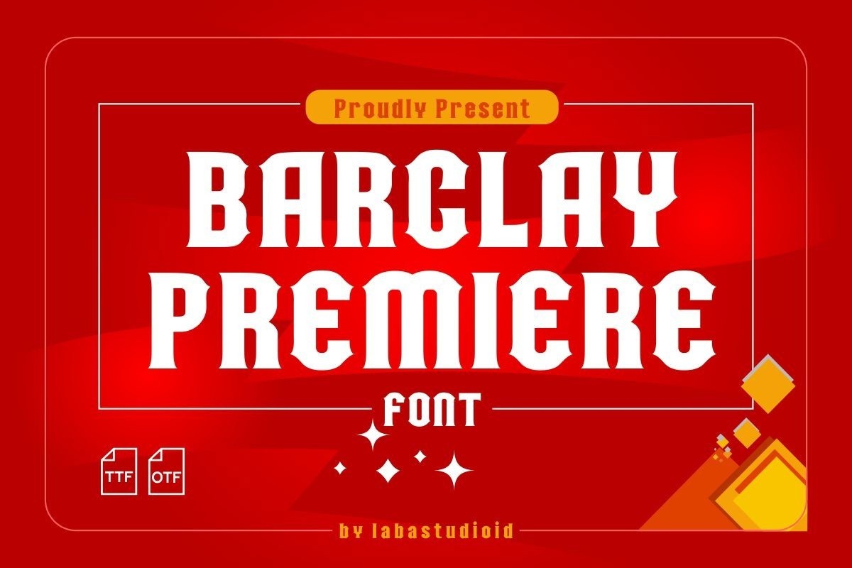Пример шрифта Barclay Premiere
