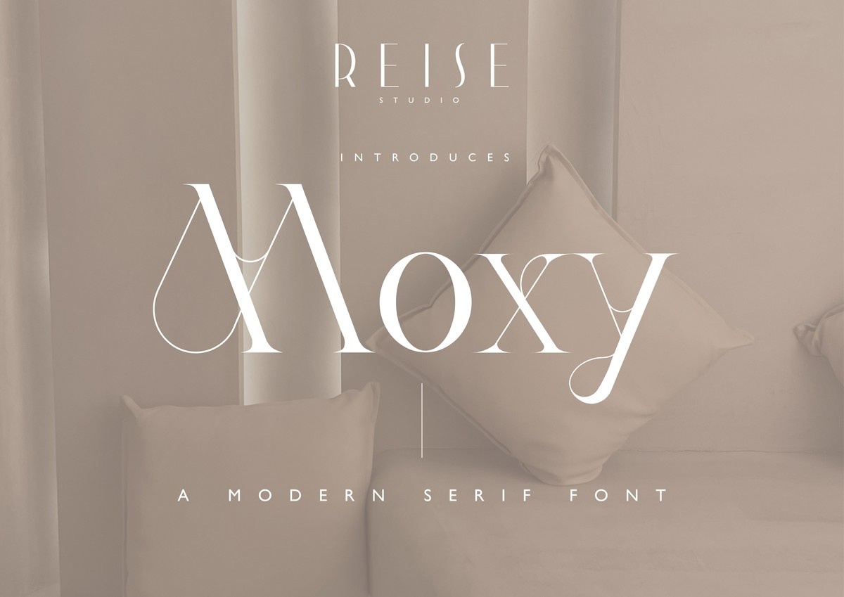 Пример шрифта Moxy