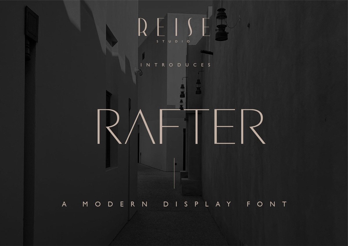 Пример шрифта Rafter Regular