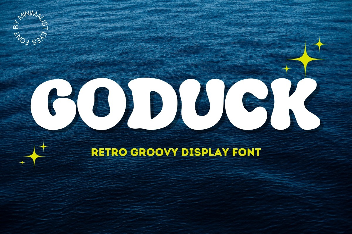 Пример шрифта Goduck Regular