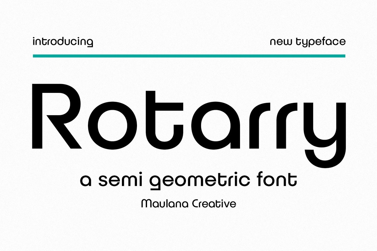 Пример шрифта Rotarry