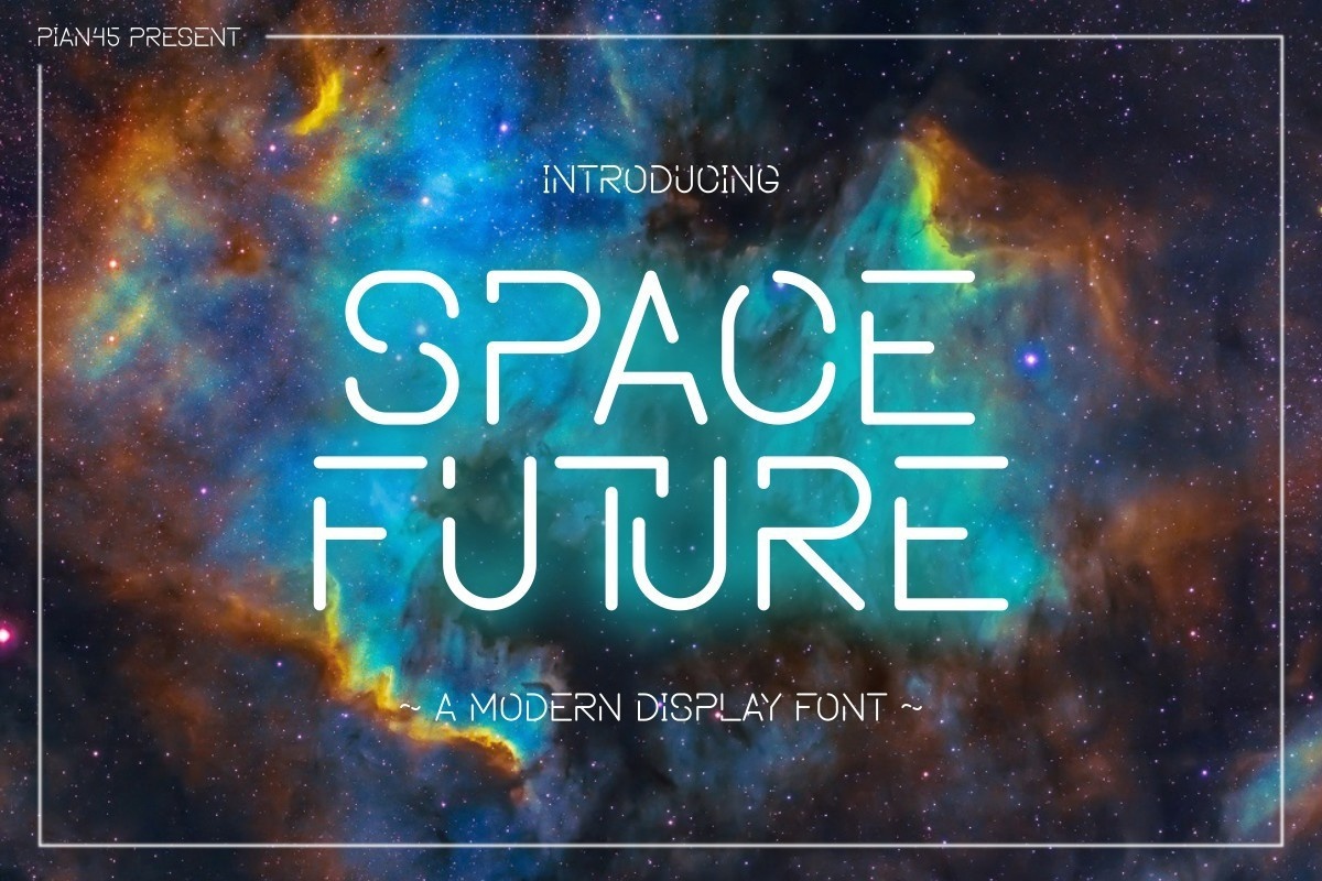 Пример шрифта Space Future Bold