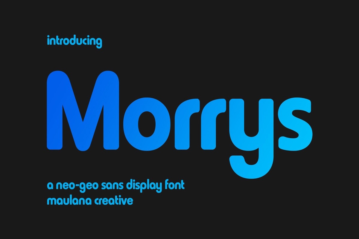 Пример шрифта Morrys Regular