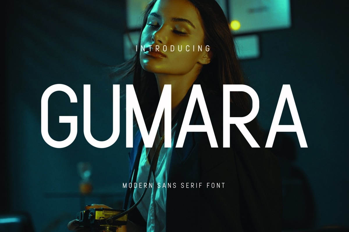 Пример шрифта Gumara