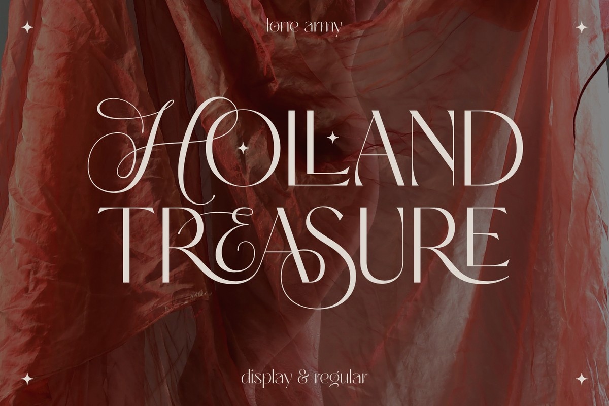 Пример шрифта Holland Treasure