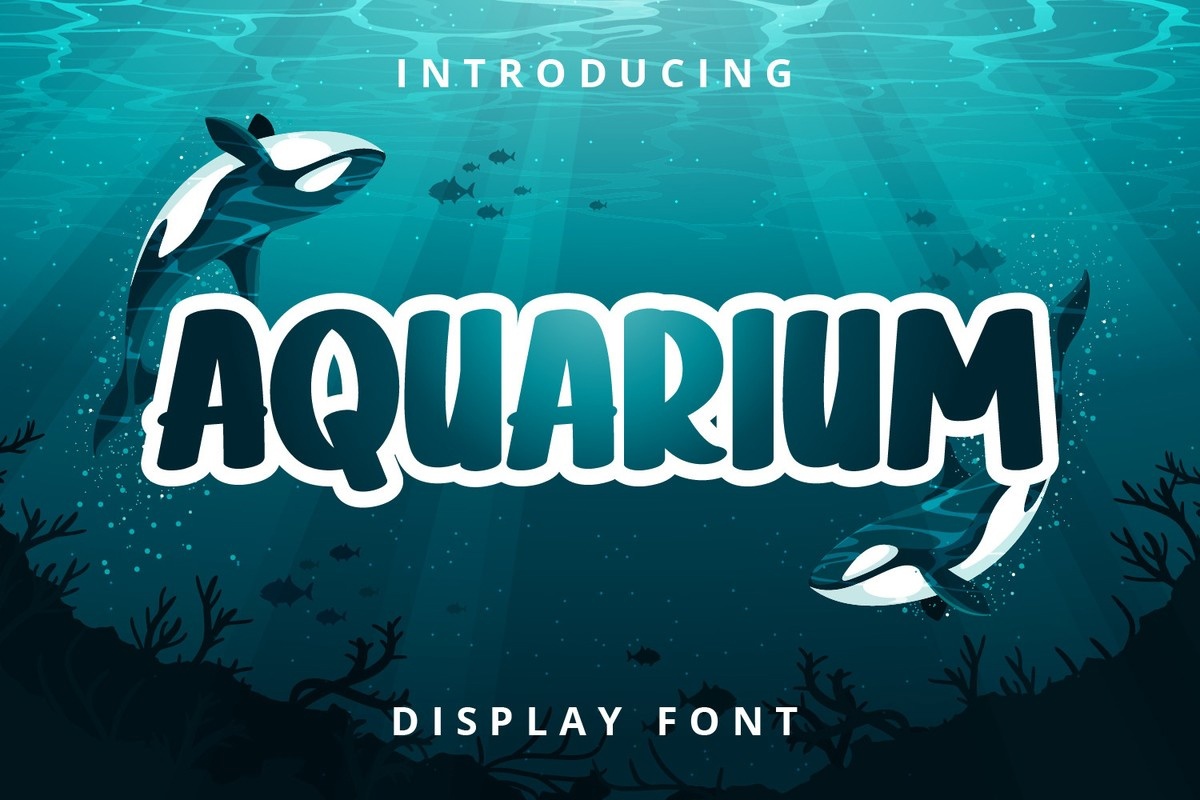 Пример шрифта Aquarium Regular