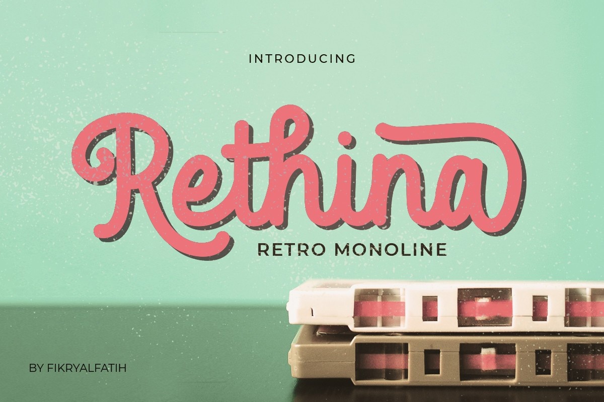 Пример шрифта Rethina Regular