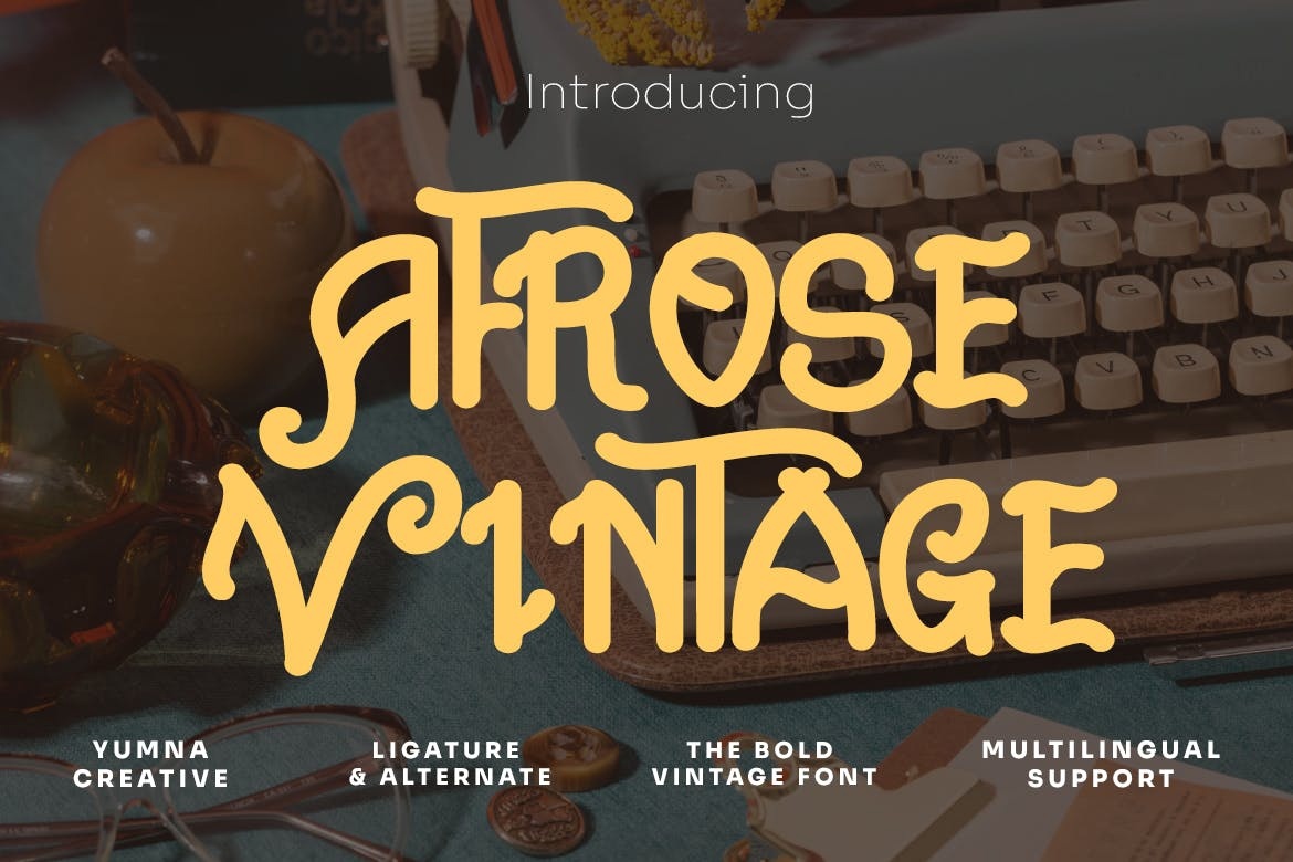 Пример шрифта Afrose Vintage Regular