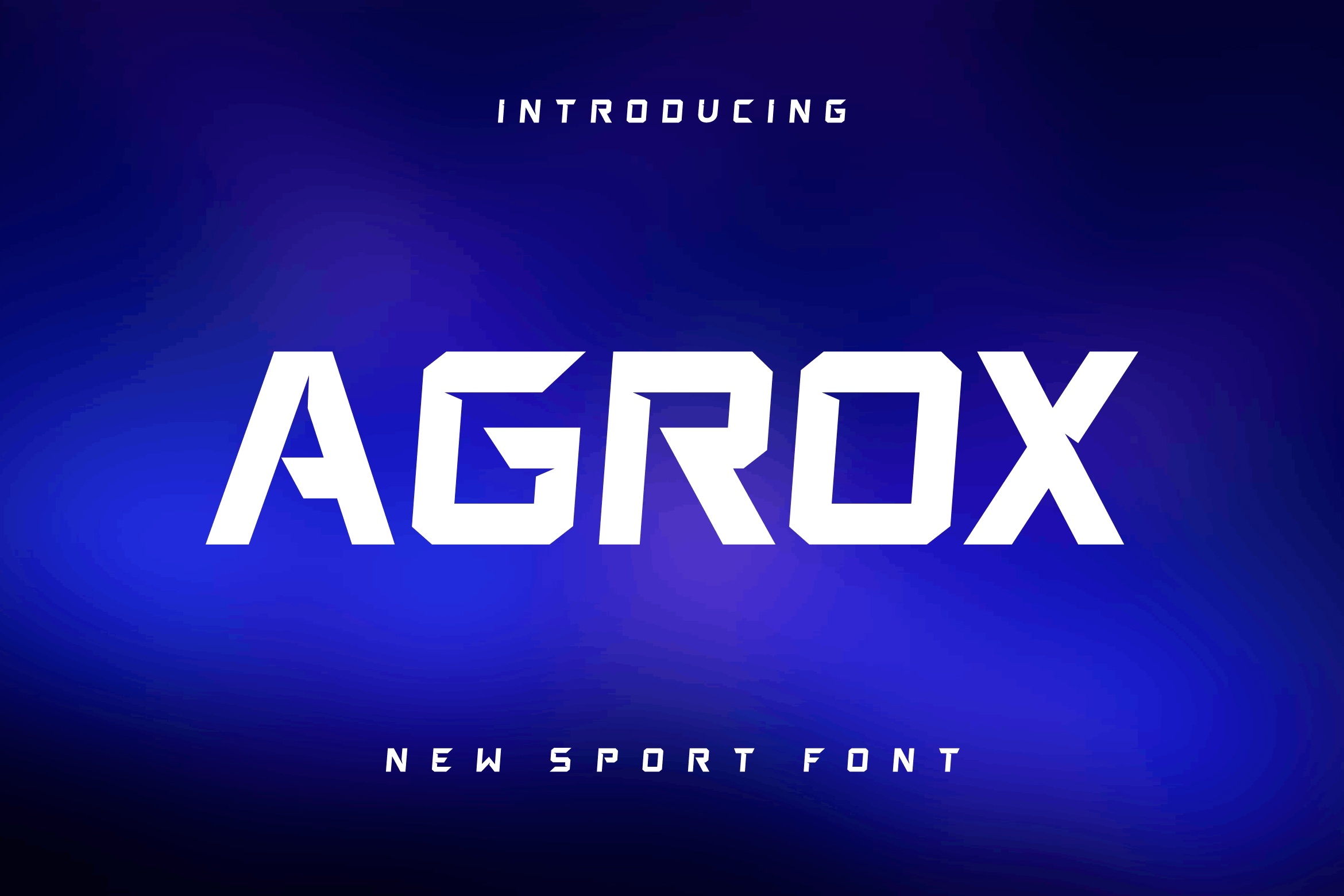 Пример шрифта Agrox Regular