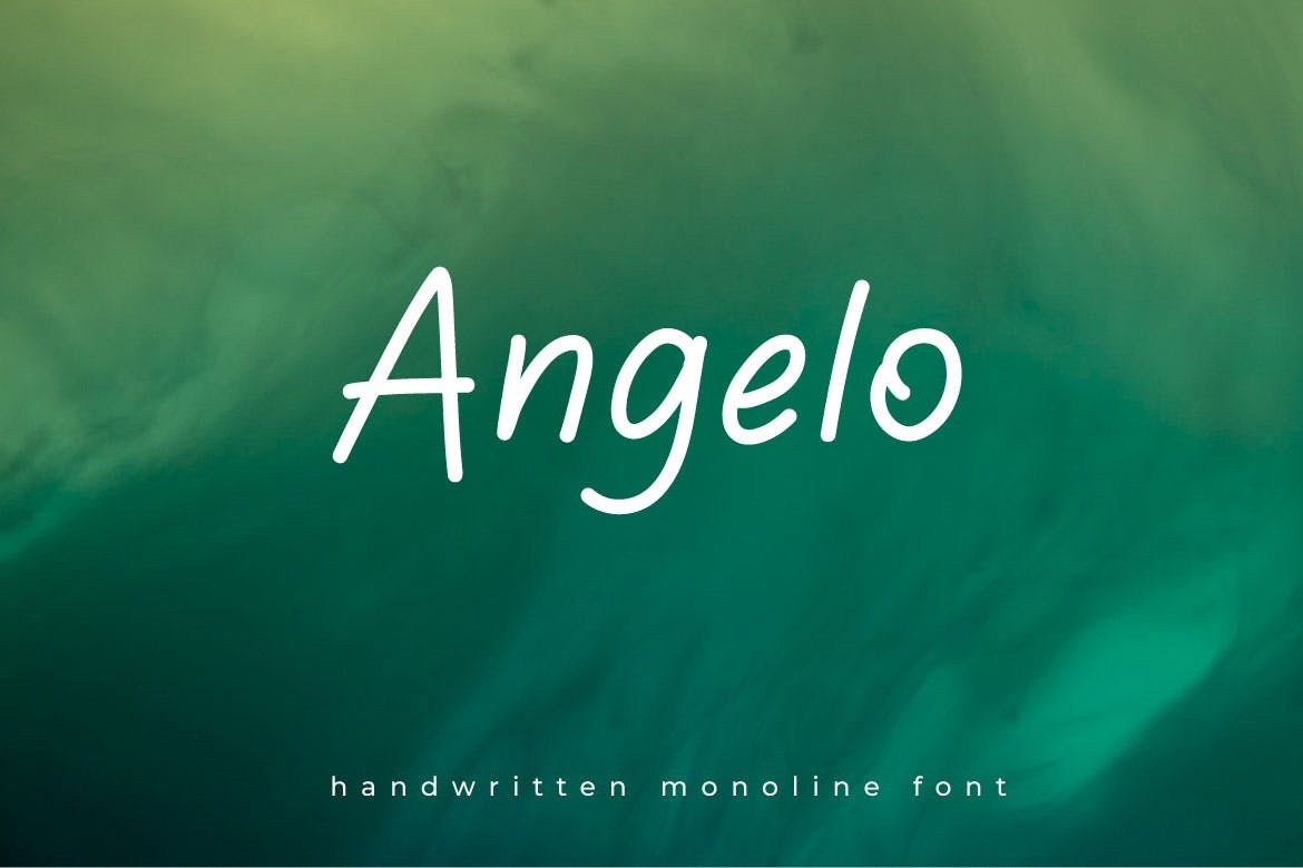 Пример шрифта Angelo Regular