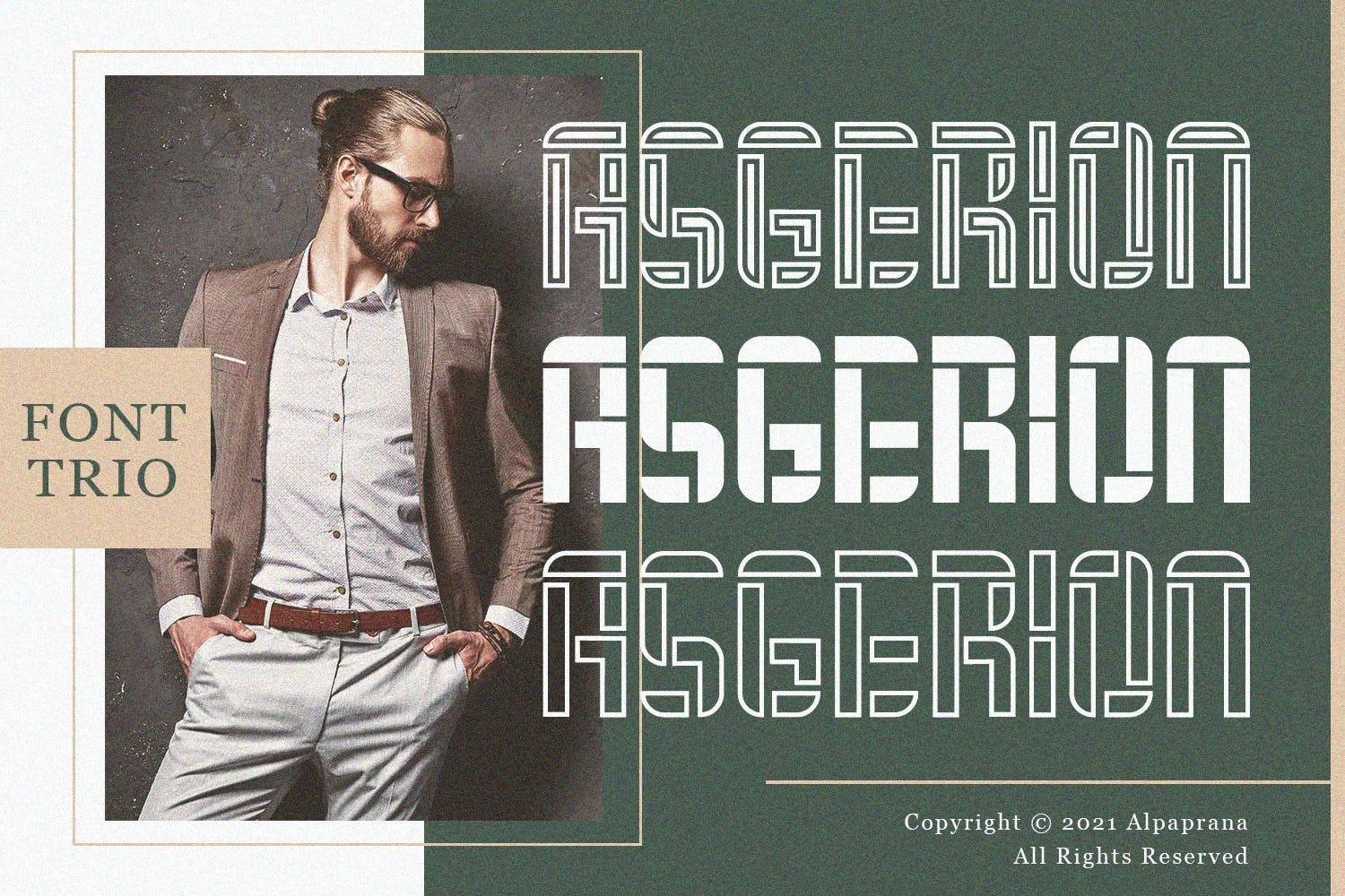Пример шрифта Asgerion