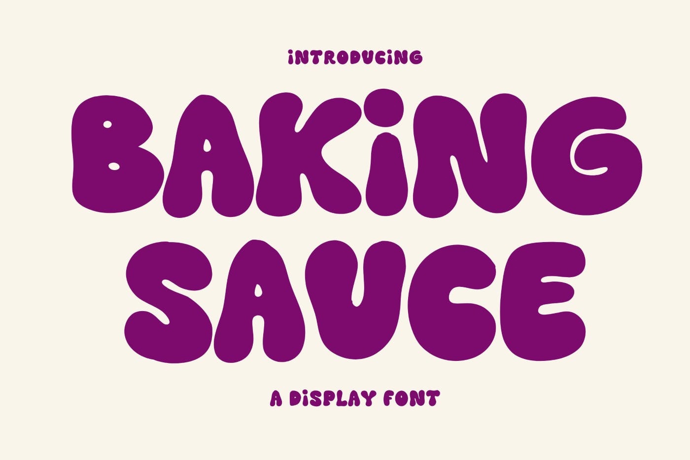 Пример шрифта Baking Sauce