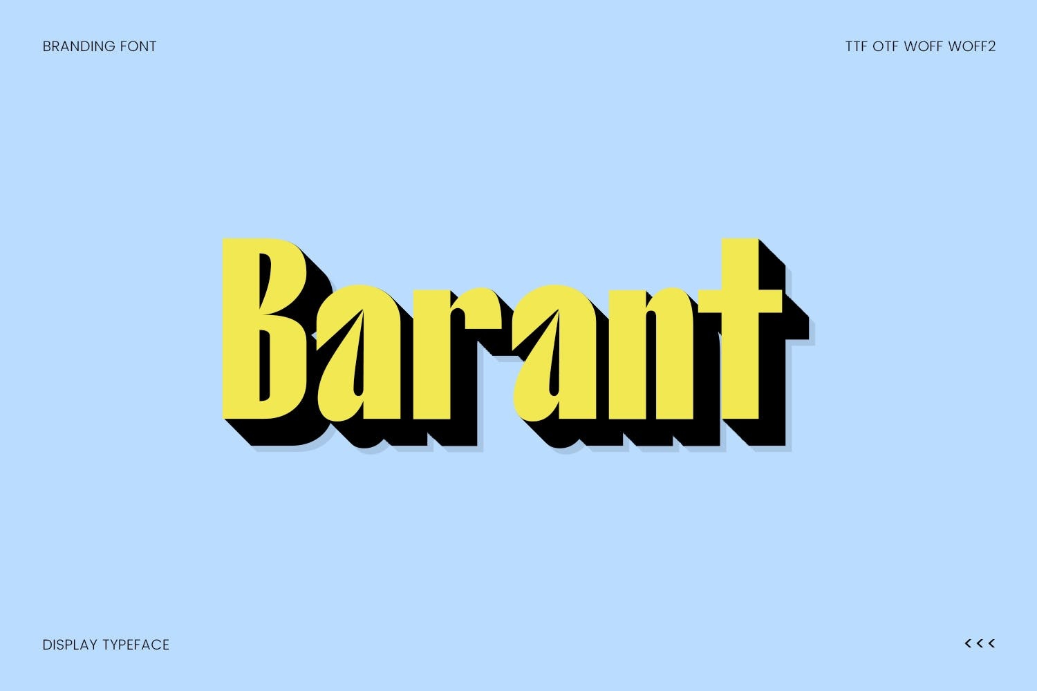 Пример шрифта Barant Bold