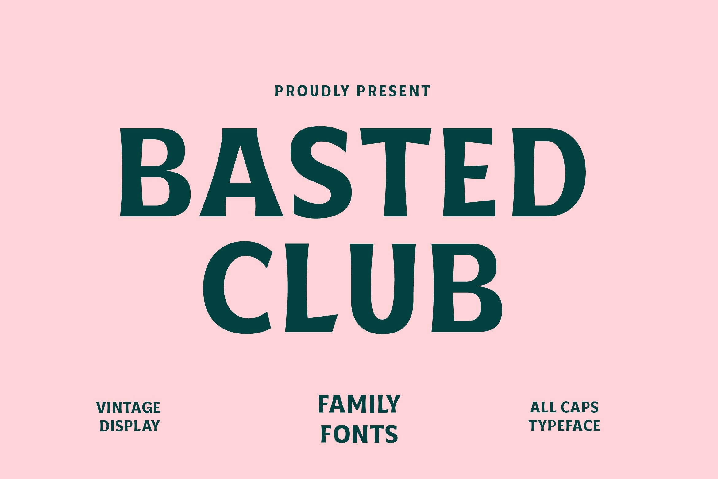 Пример шрифта Basted Clubs Regular
