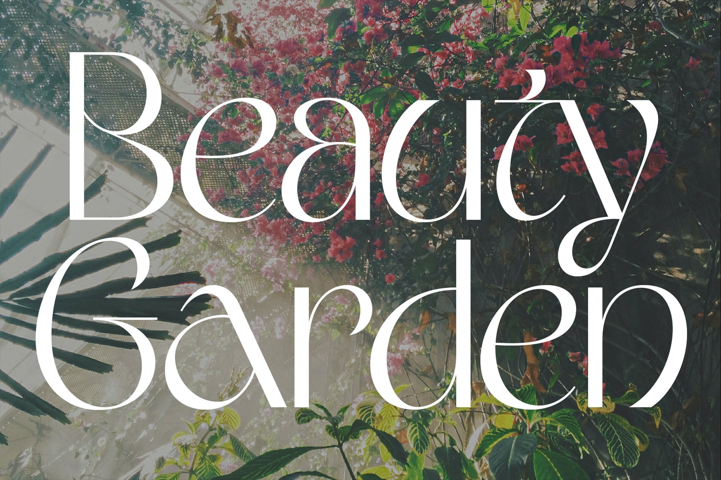 Пример шрифта Beauty Garden Regular