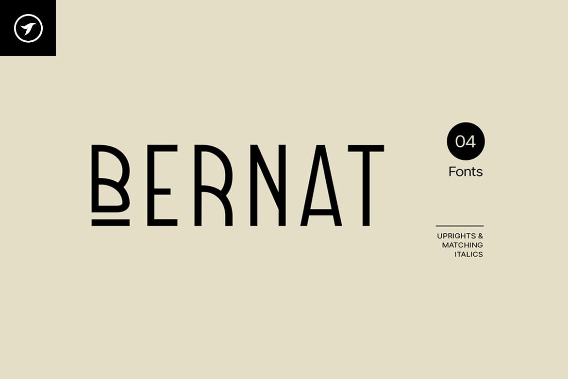Пример шрифта Bernat Italic
