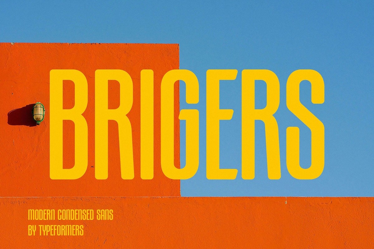Пример шрифта Brigers Regular