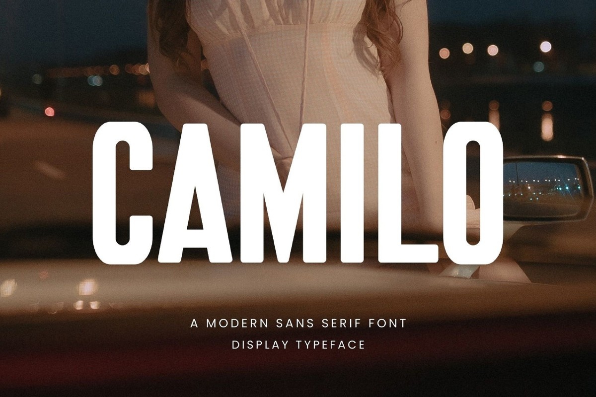 Пример шрифта Camilo