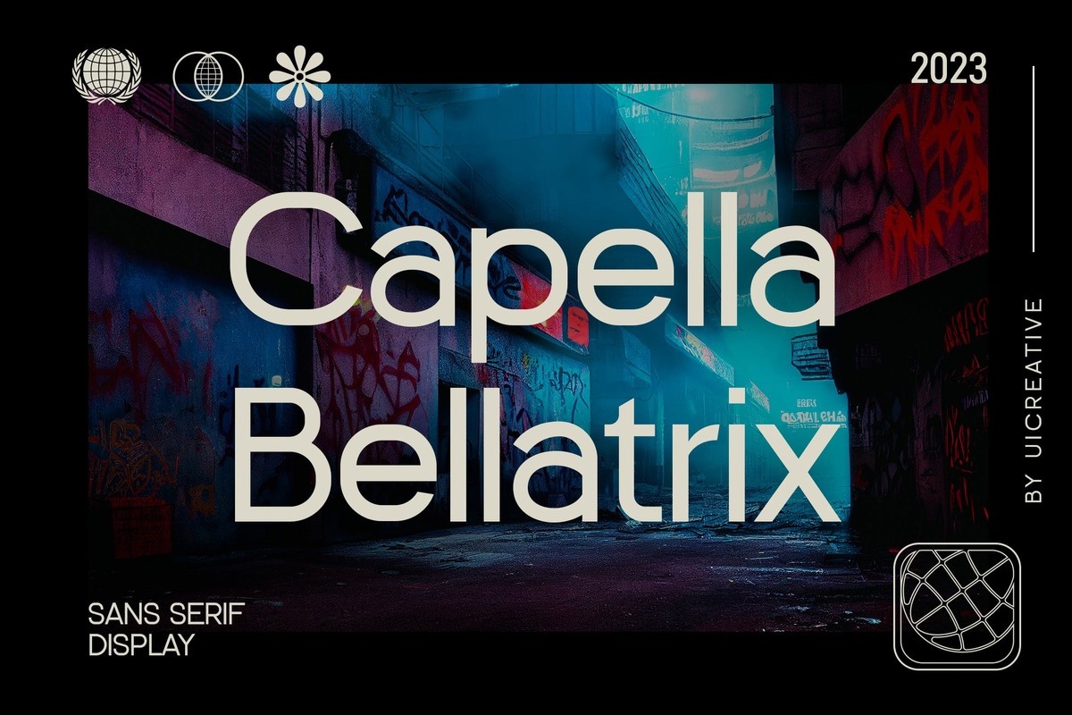Пример шрифта Capella Bellatrix