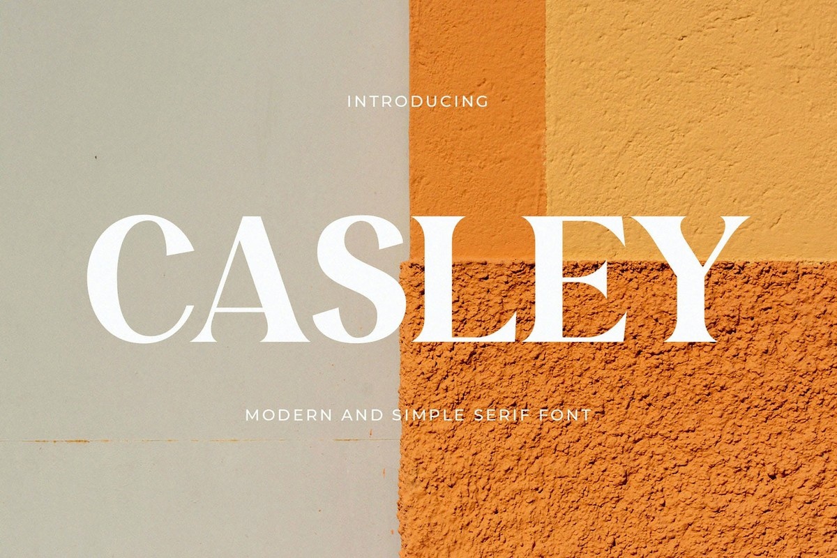 Пример шрифта Casley