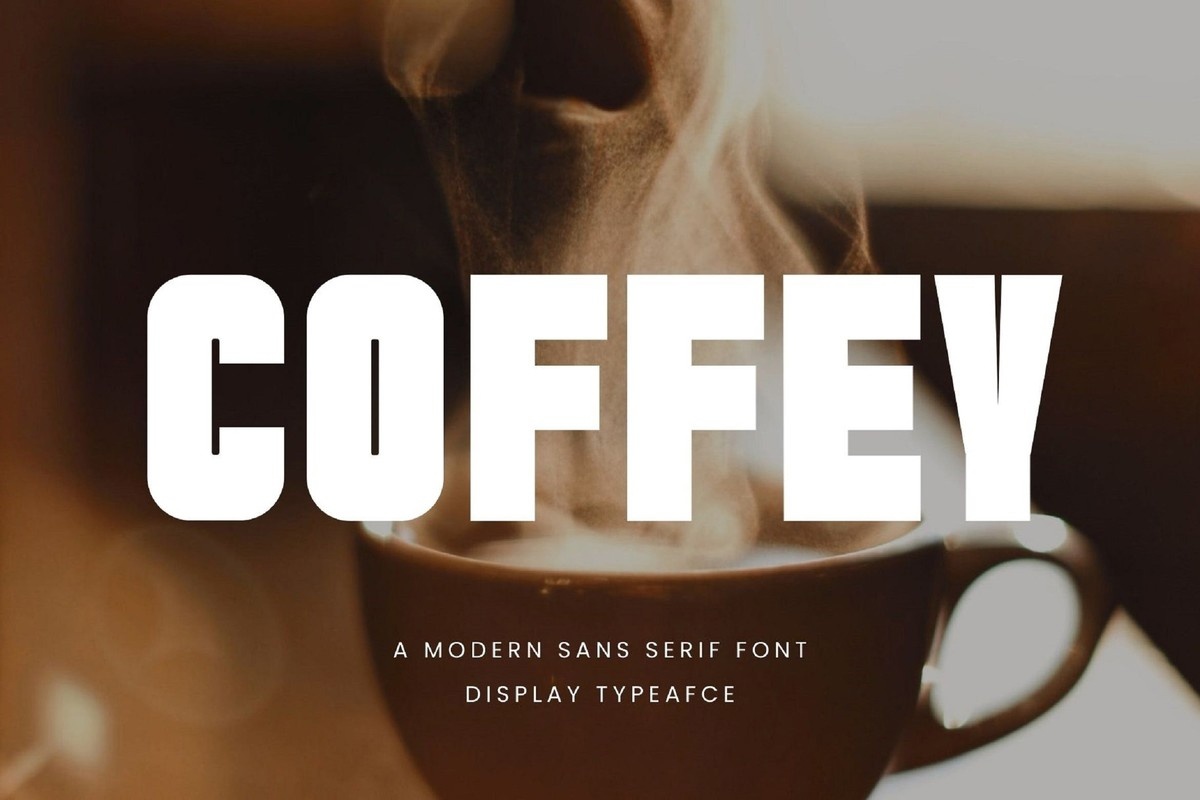 Пример шрифта Coffey