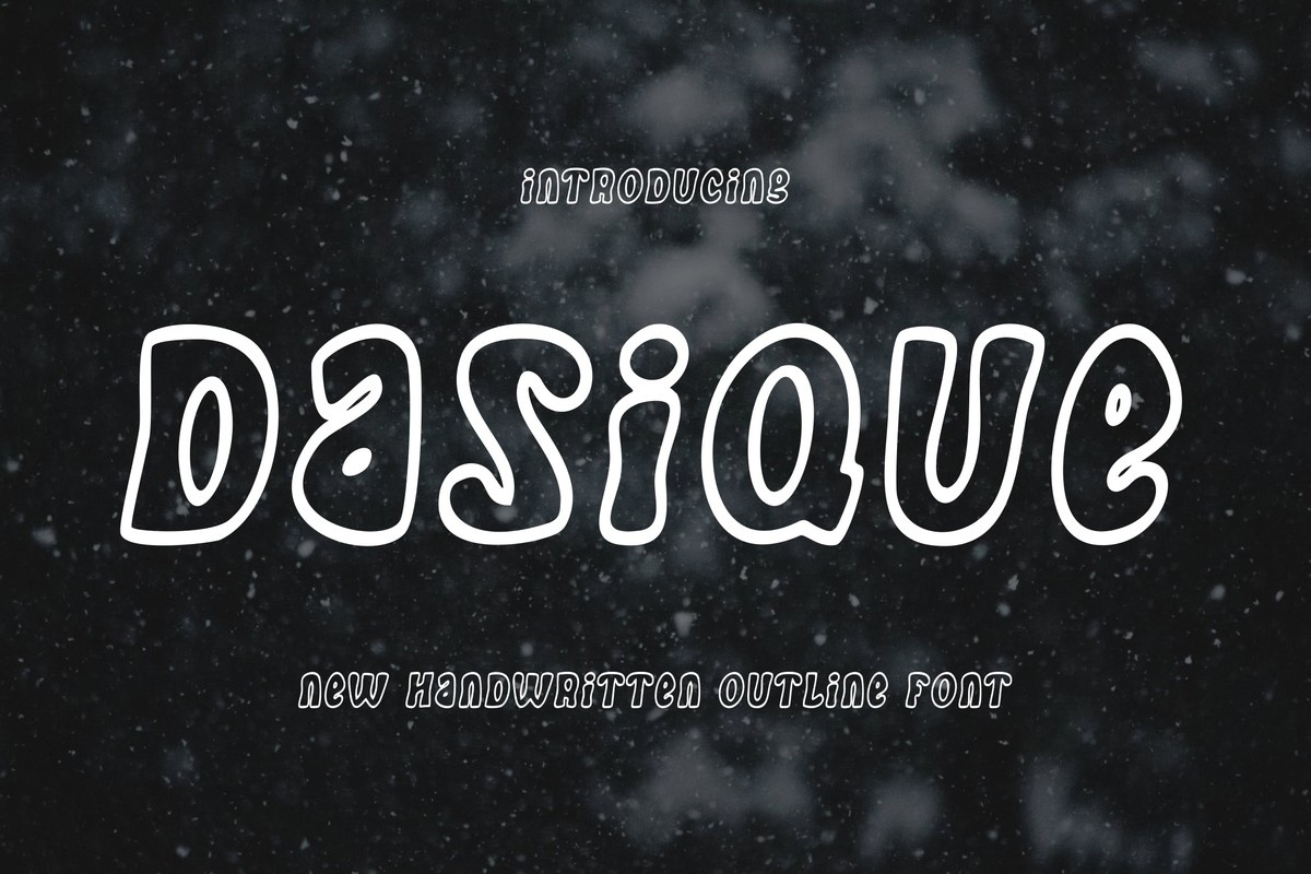 Пример шрифта Dasique