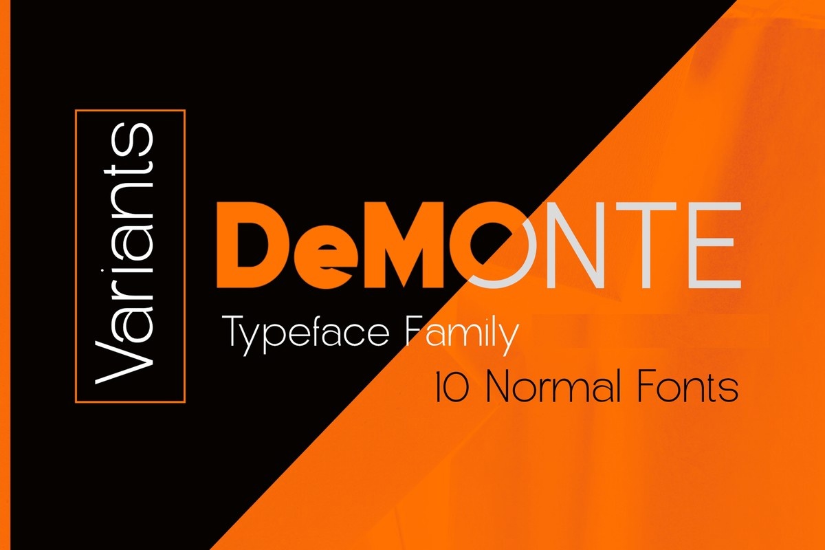 Пример шрифта DeMonte Black