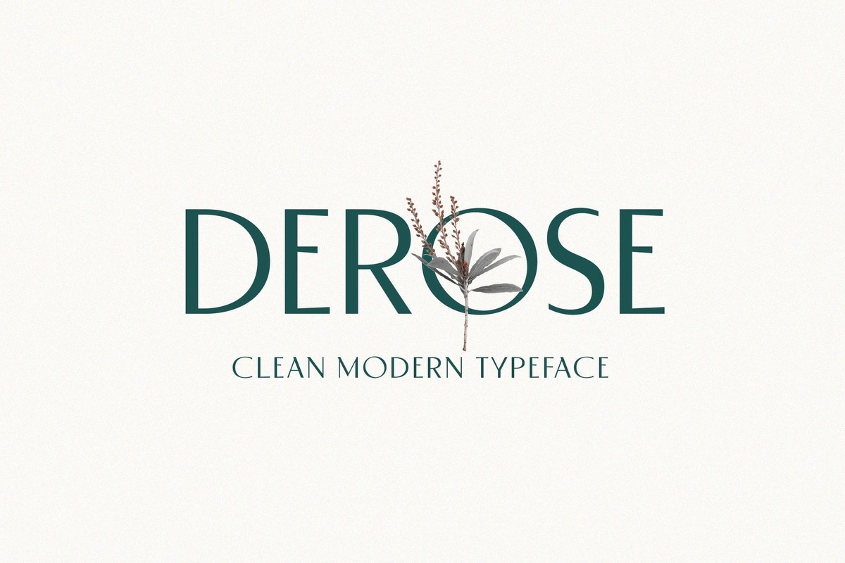 Пример шрифта Derose