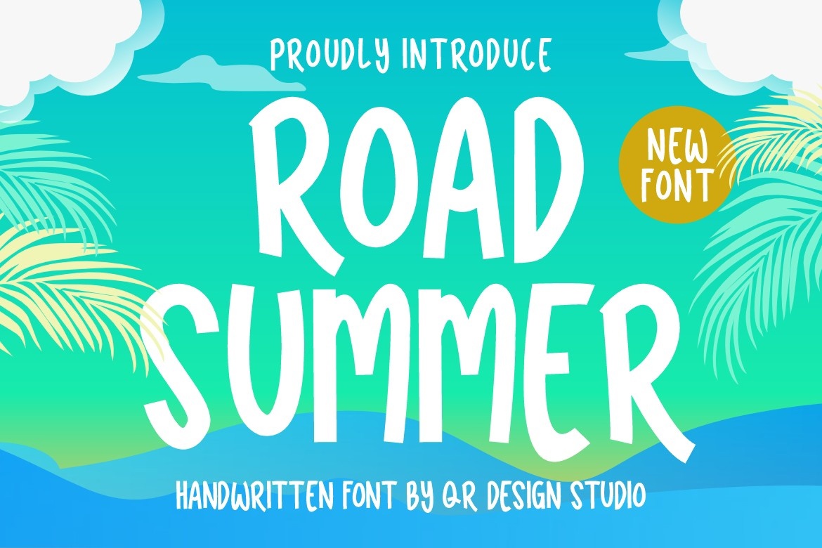 Пример шрифта Road Summer Regular
