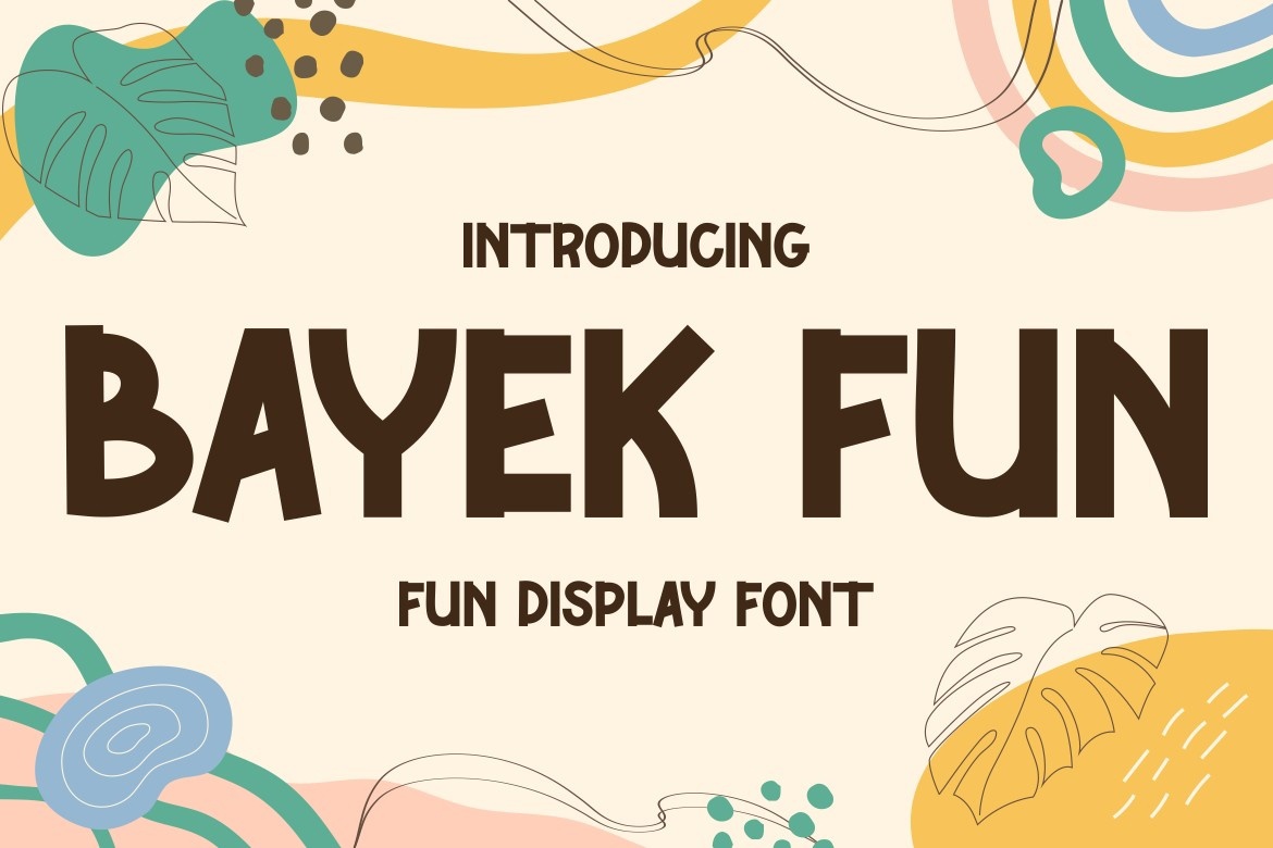 Пример шрифта Bayek Fun Regular