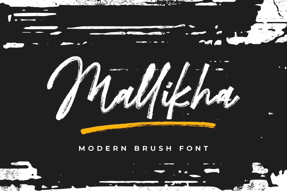 Пример шрифта Mallikha