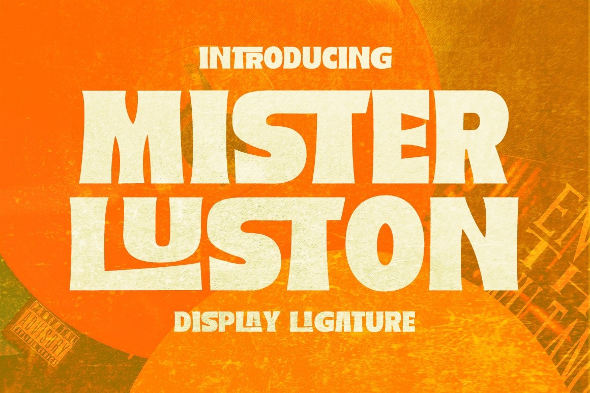 Пример шрифта Mister Luston Regular