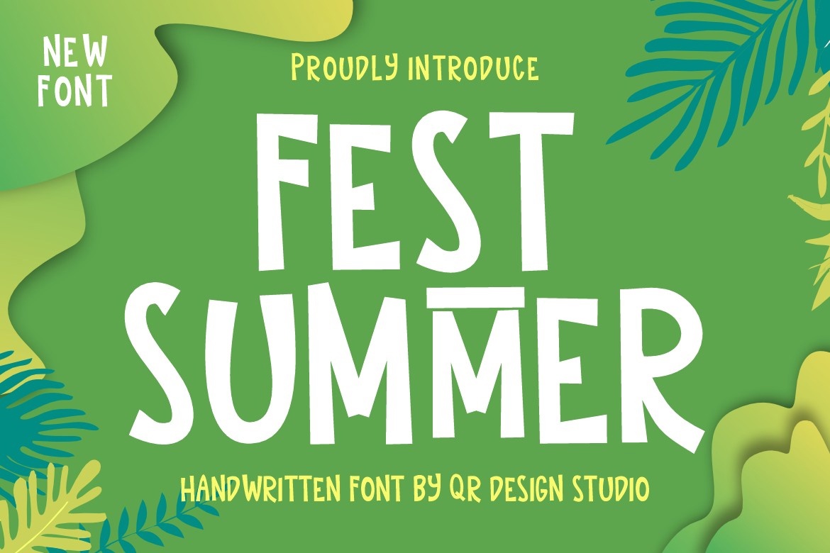 Пример шрифта Fest Summer