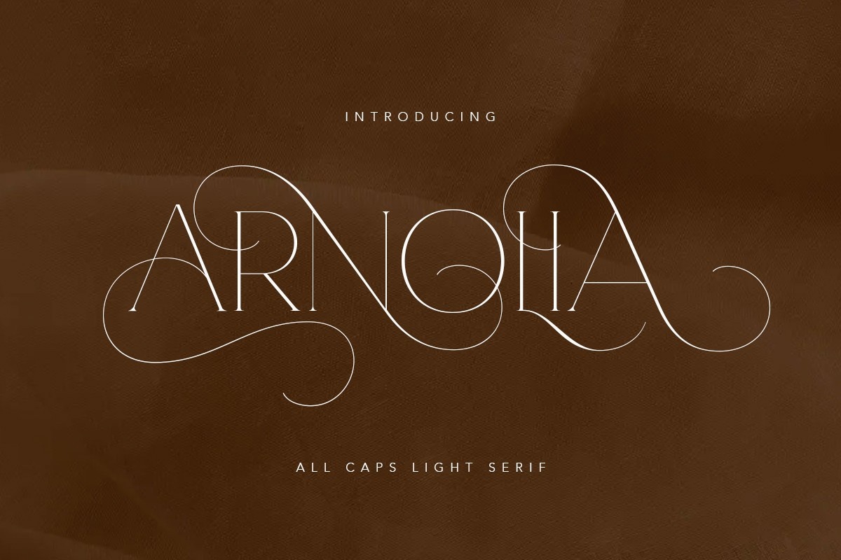 Пример шрифта Arnolia