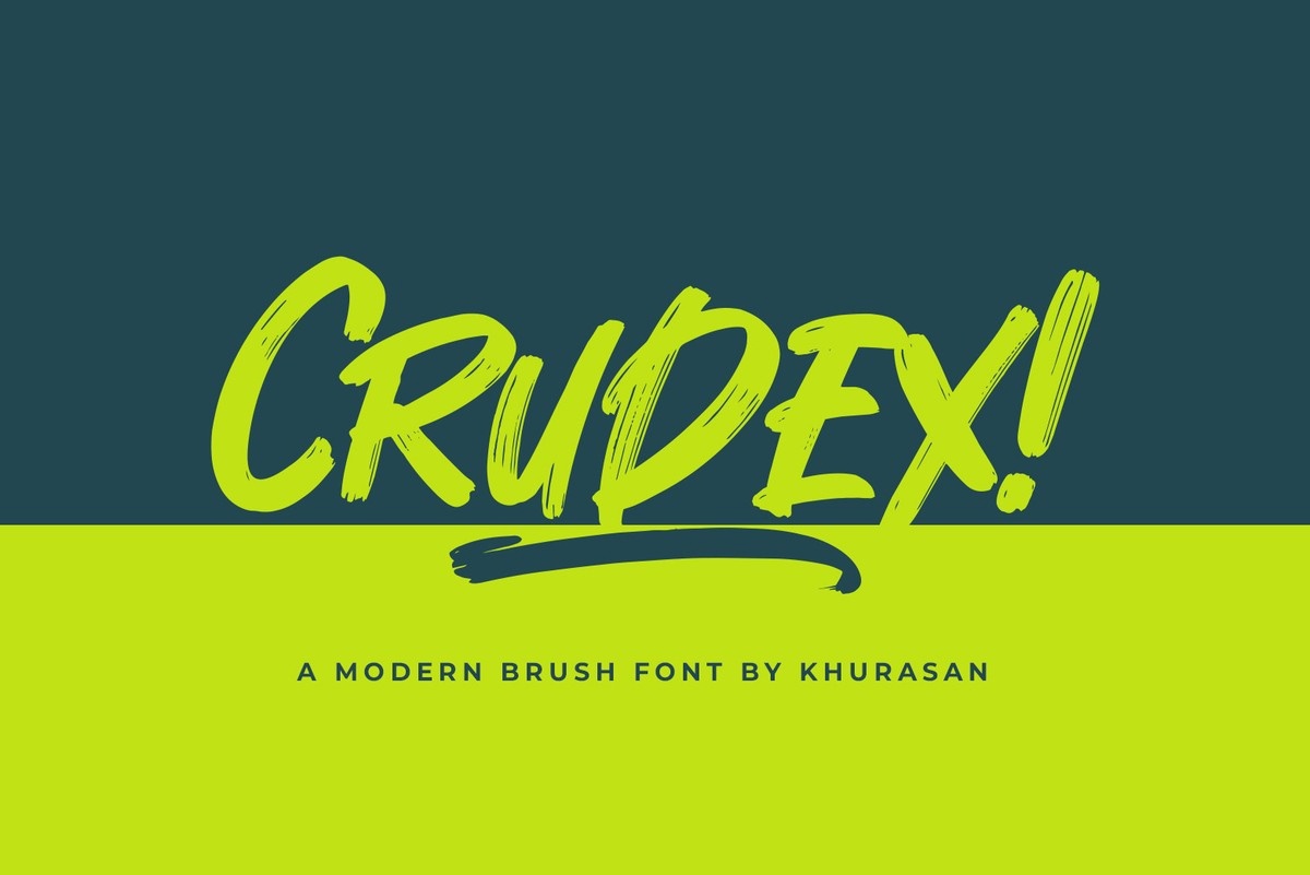 Пример шрифта Crudex Regular