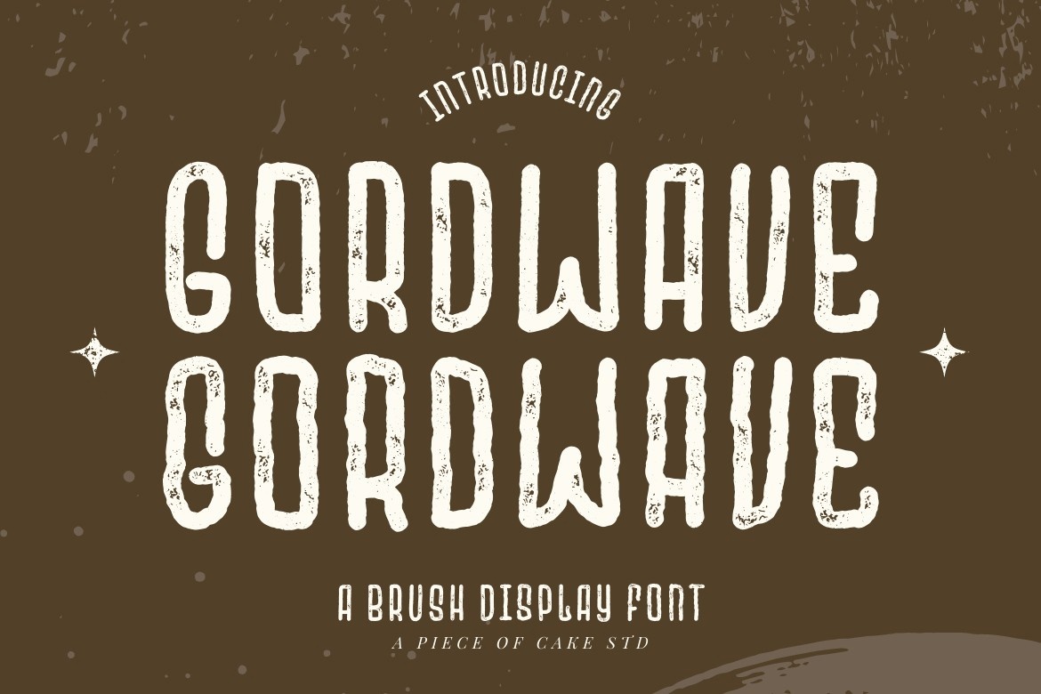 Пример шрифта Gordwave