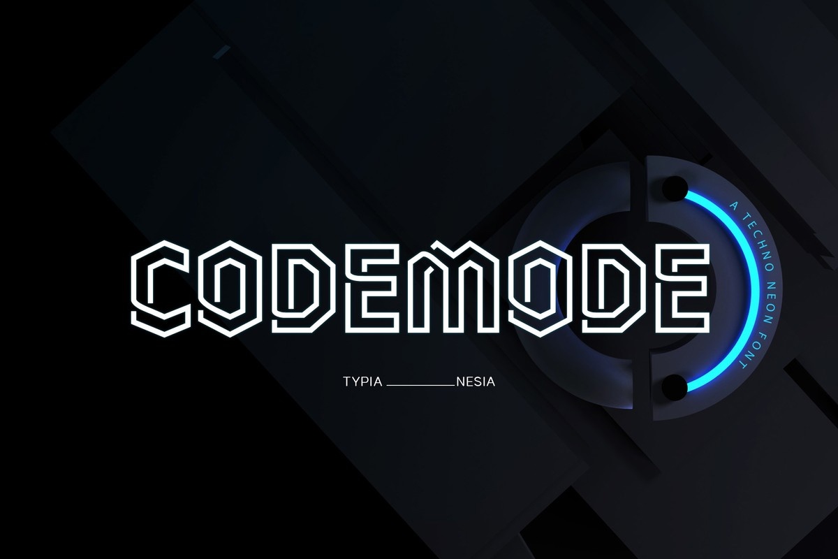 Пример шрифта Codemode
