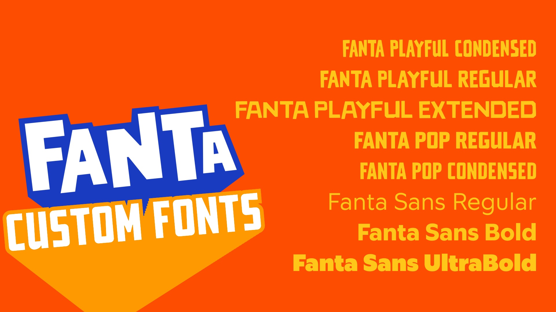 Пример шрифта Fanta Playful Condensed