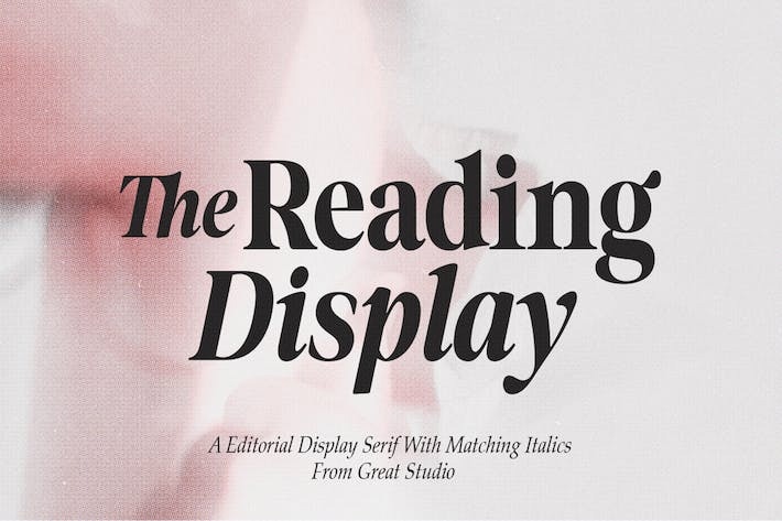 Пример шрифта The Reading Display Italic