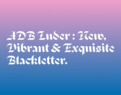 Пример шрифта ADB Luder