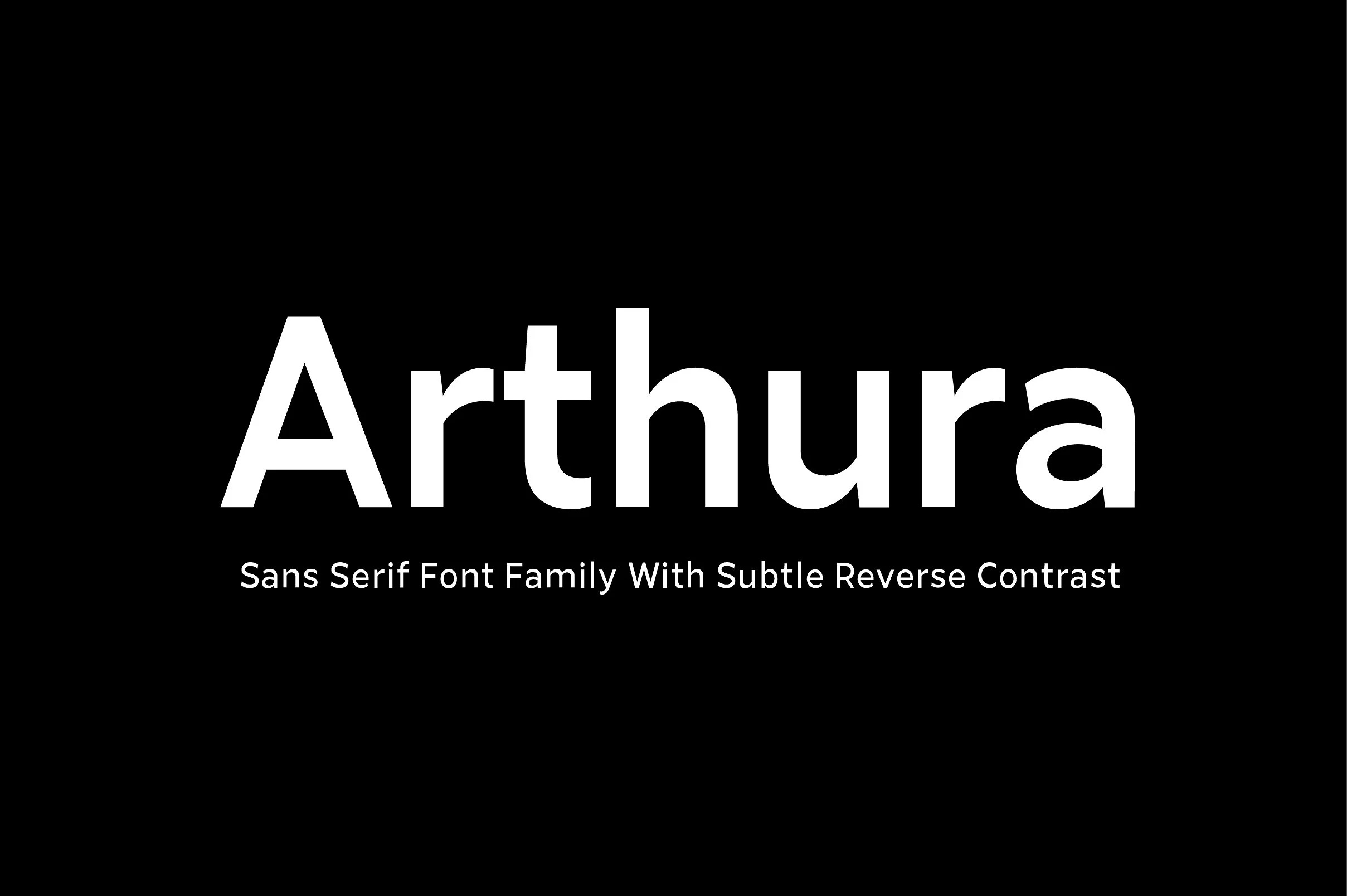 Пример шрифта Arthura Regular