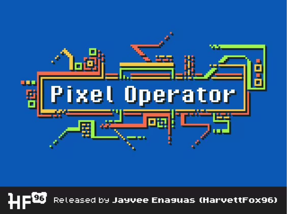 Пример шрифта Pixel Operator