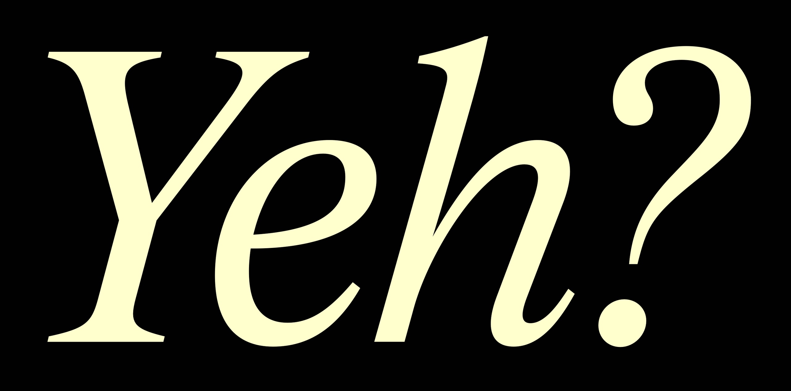 Пример шрифта Tedium